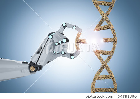 Genetic engineeering concept 54891390