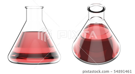 beaker with red liquid beaker with red liquid 54891461