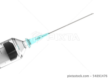 medical syringe isolated 54891476
