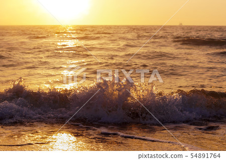 sunrise on the sea coast, sunset on the sea sunrise on the sea coast, sunset on the sea 54891764