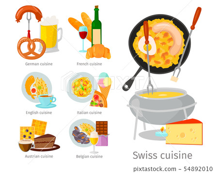 European food cuisine tasty dinner food showing delicious luxury Italy rome rustic snack plate flat 54892010