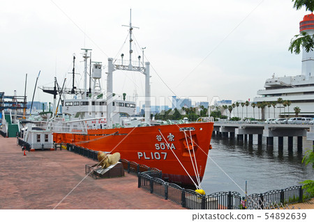 Outdoor exhibition of the Science Museum of the Ship The first Antarctic research vessel "Soya" Photographed in July 2019 54892639