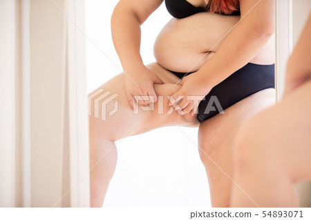 plus size girl pinch thigh plus size girl pinch thigh 54893071