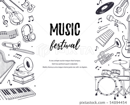 插圖素材: music festival poster 查看全部