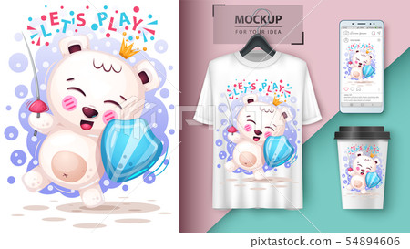 Play polar bear - mockup for your idea 54894606