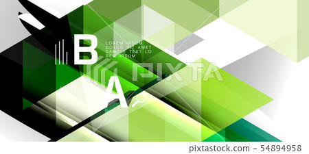 Modern mosaic triangle template background, great design for any purposes. Abstract geometric 54894958