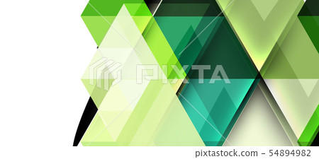 Modern mosaic triangle template background, great design for any purposes. Abstract geometric 54894982