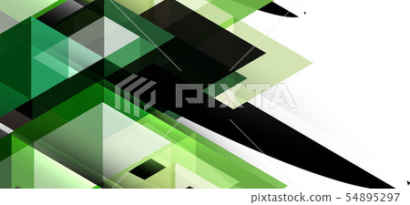 Colorful repeating triangles modern geometric in contemporary style on white background. Abstract 54895297