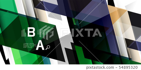 Colorful repeating triangles modern geometric in contemporary style on white background. Abstract Colorful repeating triangles modern geometric in contemporary style on white background. Abstract 54895320