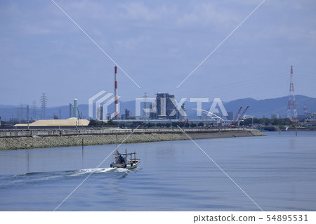 大牟田市三池港漁船， 54895531