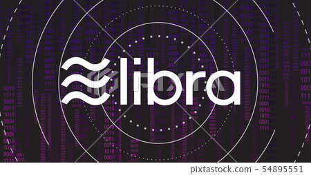 Libra new cryptocurrency template design  54895551