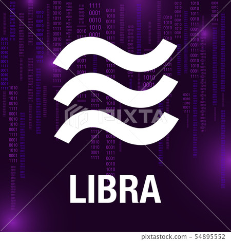 Libra new cryptocurrency template design  54895552