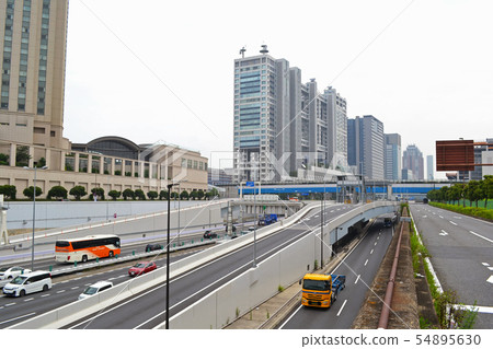 台場東京都高速公路和357國道海濱分中心收費入口 54895630