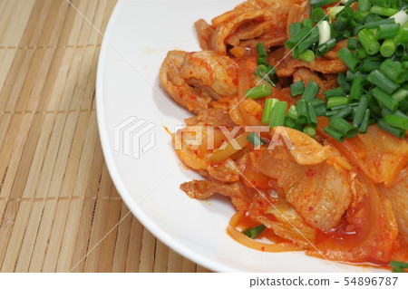 Homemade pork kimchi fried Homemade pork kimchi fried 54896787