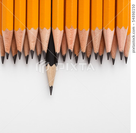 Black pencil leading classic ones on white background 54898150