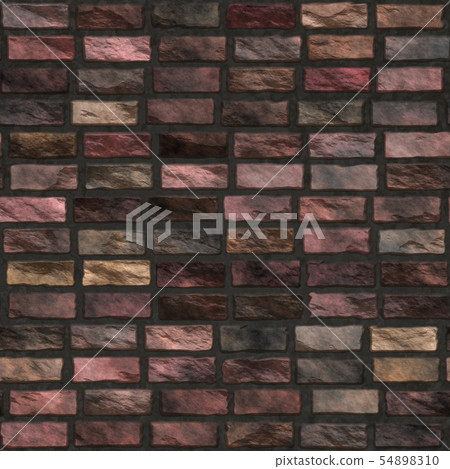 Old Brick Wall Seamless Texture or Background... - Stock Illustration ...