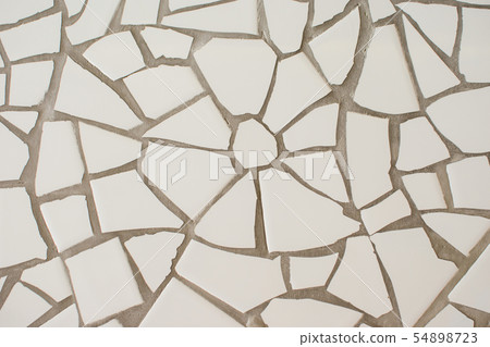 The surface of small tiles. 54898723