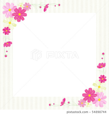 Colorful cosmos frame yellow stripe 54898744