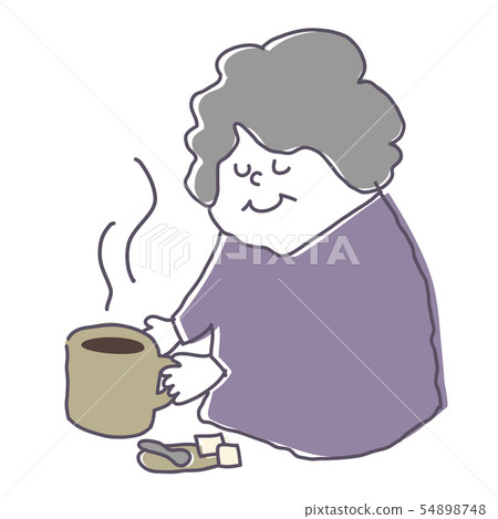 Woman having coffee Woman having coffee 54898748