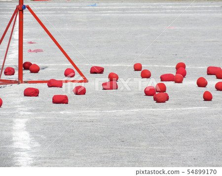 用於舉行運動會的球的豆袋 用於舉行運動會的球的豆袋 54899170