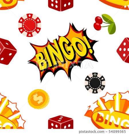 Casino gambling win luck fortune gamble play game objects risk chance icons success vegas roulette 54899365