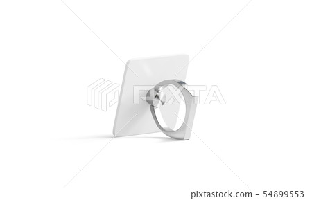 Blank silver phone finger grip mockup for 54899553