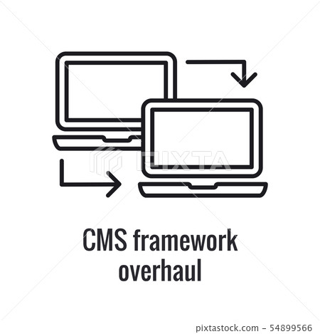 Website Data Transfer Icon with arrow imagery of Website Data Transfer Icon with arrow imagery of 54899566