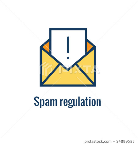 Email Marketing Rules and Regulations Icon w Email Email Marketing Rules and Regulations Icon w Email 54899585