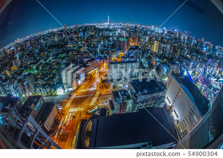 東京的夜景(從文京市政中心) 東京的夜景(從文京市政中心) 54900304