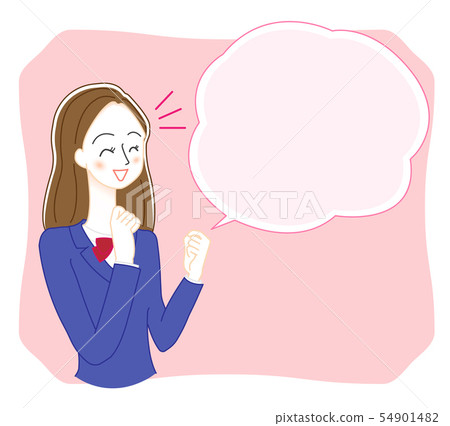 Guts pose high school student student illustration 54901482