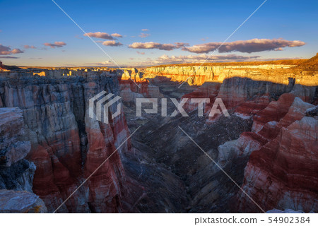 Sunset at the Coal Mine Canyon in Arizona 54902384