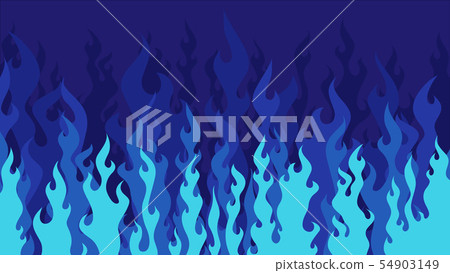 Light blue and blue flame background _ 16: 9 54903149