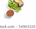 Fried mackarel with shrimp-paste sauce  54903320