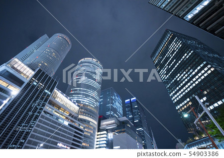Night view of Nagoya station 54903386