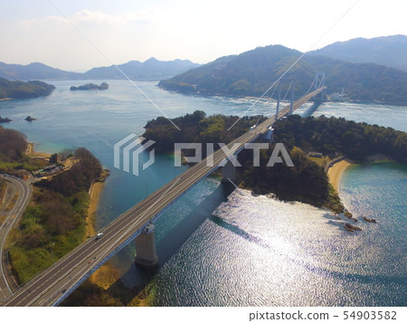 博多·大島大橋(Setonai Shimanami Kaido) - 無人機航空照片(愛媛縣今治市博多町) 博多·大島大橋(Setonai Shimanami Kaido) - 無人機航空照片(愛媛縣今治市博多町) 54903582
