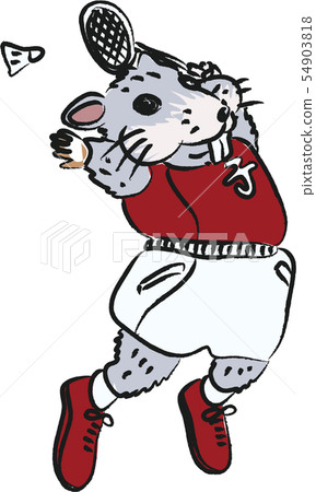 老鼠奧運會羽毛球 54903818