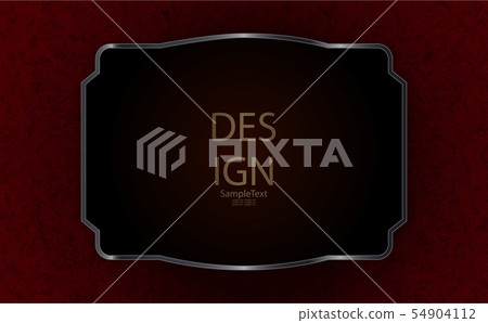 Abstract red embossed composition with a dark frame with shiny edging Abstract red embossed composition with a dark frame with shiny edging 54904112
