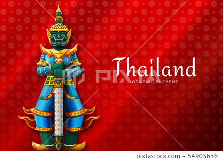 thailand art Thai Temple Guardian Giant 54905636