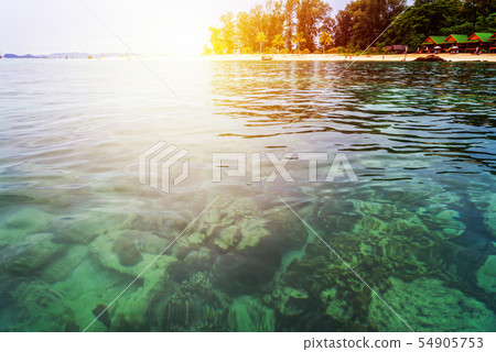 Sunrise over the sea at North Point Beach, Koh 54905753
