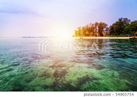 Sunrise over the sea at North Point Beach, Koh 54905754