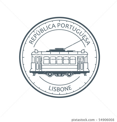 Vintage city tram - tramway in Lisbon, Portugal Vintage city tram - tramway in Lisbon, Portugal 54906008