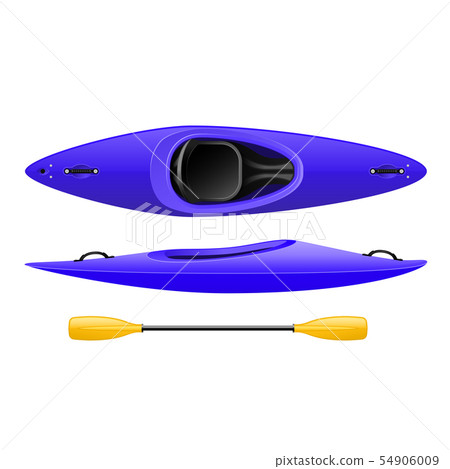 Plastic kayak for rafting and tourism, blue canoe Plastic kayak for rafting and tourism, blue canoe 54906009
