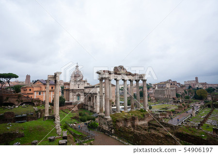 Imperial forums view, Rome, Italy. Roma landscape 54906197