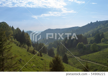 Spring mountain landscape, mount Grappa, Italy 54906221