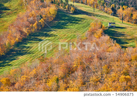 View from Artist's Bluff in autumn, New Hampshire 54906875