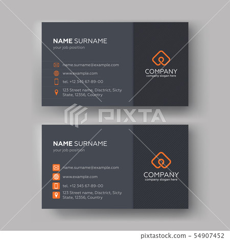 Creative Business Cards Templates. Vector illustra Creative Business Cards Templates. Vector illustra 54907452