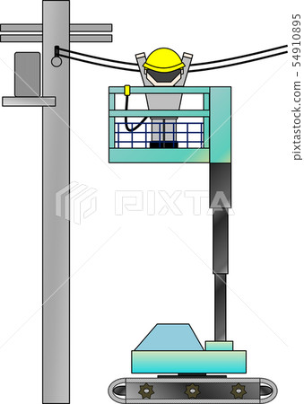 High place work vehicle (during high place work) High place work vehicle (during high place work) 54910895