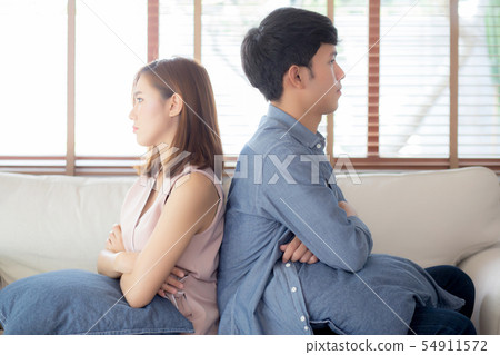 Relationship of young asian couple having problem Relationship of young asian couple having problem 54911572