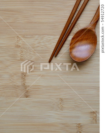 Korean traditional wooden spoon and wooden chopsticks 54912720