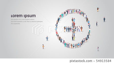 big people crowd standing together in shape of plus sign different occupation employees group big people crowd standing together in shape of plus sign different occupation employees group 54913584